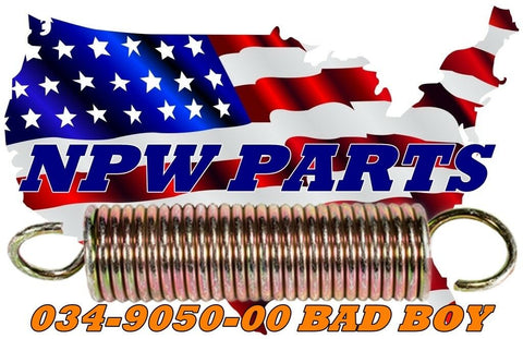 Deck Idler Spring fits Bad Boy 034-9050-00 034905000 Overall lgth 6-1/4" 15984