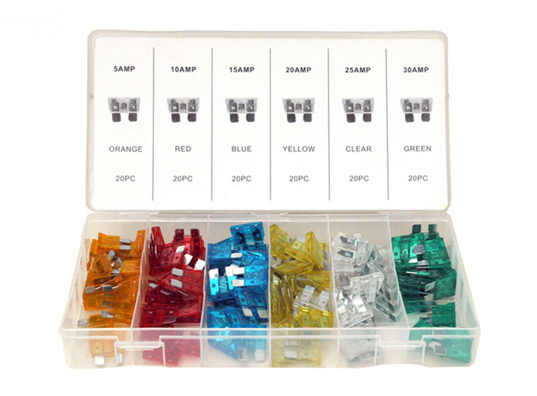 FUSE ASSORTMENT 120 PCS ATC FUSES