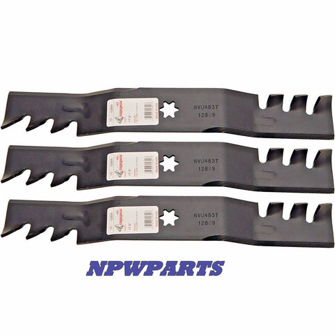 (3) Rotary 12809 Mower Blades for Cub Cadet 742-04053 742-04053A, 50" Deck THRU 2013