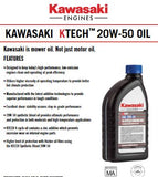 Kawasaki K-Tech SAE 20W-50 Engine Oil Quart #99969-6298