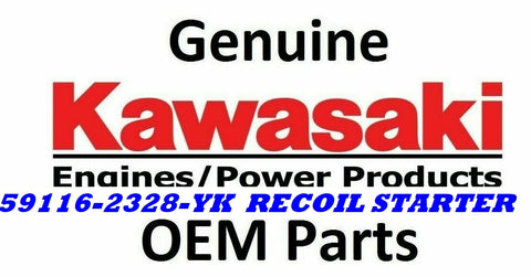 Genuine OEM Kawasaki STARTER ASSY RECOIL 59116-2328-9H 59116-2328-YK
