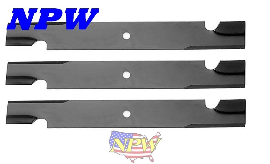 (3) 6083 ,91-264 High Lift Blades 60" Toro Exmark Gravely Chopper Ariens
