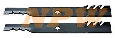 2 pak COPPERHEAD MULCHING BLADE FOR AYP 21"X 5 POINT STAR 134149