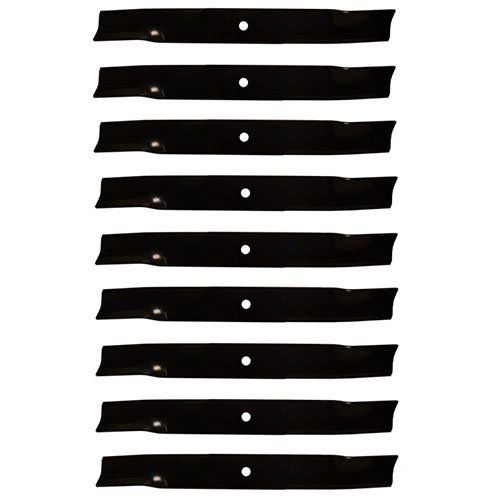 (9) Pack Rotary Blades 60" for Hustler Z, SuperZ, XR-7 Raptor SD 20-1/2" X 5/8" HIGH-LIFT