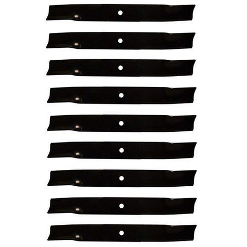 (9) Pack Rotary Blades 60" for Hustler Z, SuperZ, XR-7 Raptor SD 20-1/2" X 5/8" HIGH-LIFT