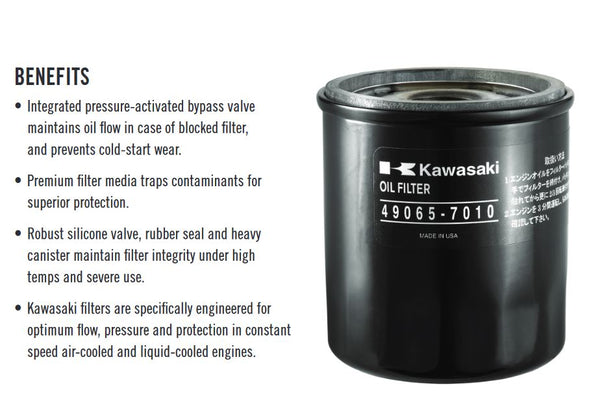 6PK Oil Filter for Kawasaki 49065-7007 49065-7002 49065-2057 49065