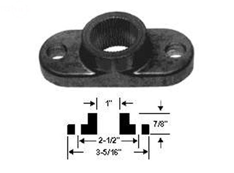 ADAPTOR BLADE SPLINED 1" (HUB ONLY)-MTD