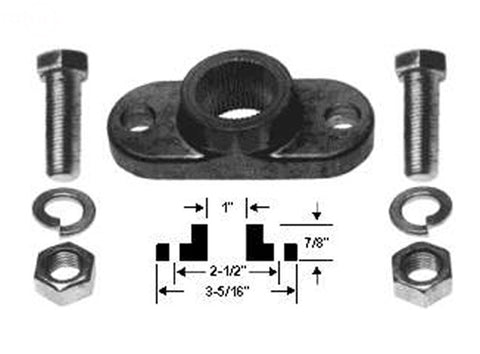 ADAPTOR ASSEMBLY BLADE 1" MTD SPLINED