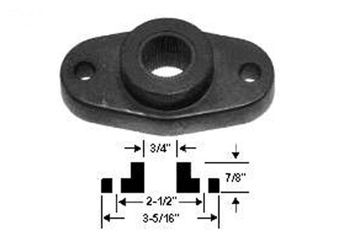 ADAPTOR BLADE SPLINED 3/4" MTD
