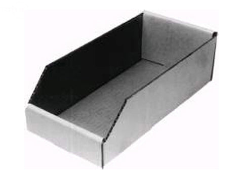 BOX BIN 6 X 12-1/2" WHITE