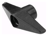 KNOB PLASTIC BLACK MTD