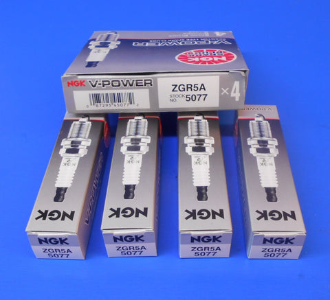 4 SPARK PLUGS NGK #ZGR5A HONDA