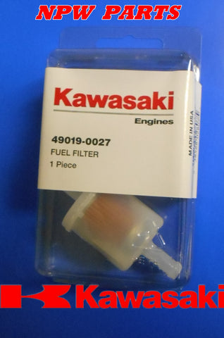 GENUINE OEM KAWASAKI 49019-0027 FUEL FILTER REP 49019-7001 49019-0707 49019-0014