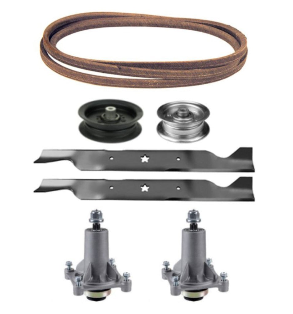 Sears Craftsman YT YTS 3000 4000 DLS 3500 DYS YS 4500 46" Mower Deck Parts Rebuild Kit Spindle Assemblies Blades Belt Idler Pulleys