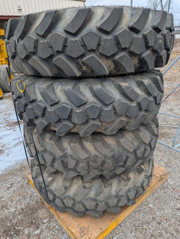 Set of 4 Galaxy Giraffe XLW G-2/L-2 14.00-24 H/16PLY/ JCB TELEHANDLER 5 BOLT WHEELS