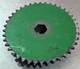 USED AE39652 John Deere Baler Lower Drive Double Roll Sprocket 446 456 467 546 557