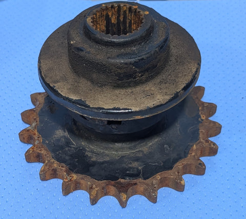 Used Clutch Drive Half and Sprocket Assembly fits New Holland BR780, 87032323, 87028608