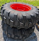 2, 17.5/L-24 Titan Farm Industrial Contractor R-4 C (6 Ply) on New Kubota RIMS 4D6603