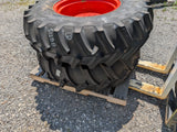 2, Firestone Super All Traction II 23 R1 14.9-24 Tires ON NEW KUBOTA RIMS