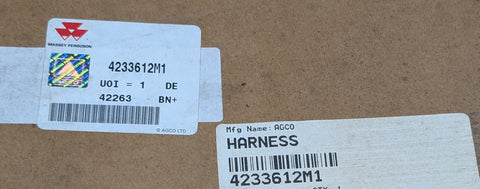 4233612m1 AGCO FENDT  MASSEY FERGUSON WIRING HARNESS