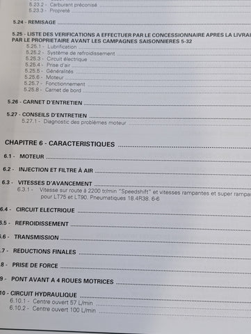 Operator Manual 3378540M1 AGCO Tractors-Agricultural - Wheeled LT75 Speedshift (French), LT90 Speedshift (French) Operator Manual