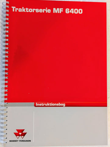4315586M1 DANISH VERSION MASSEY FERGUSON 6400 TRACTOR OPERATORS MANUAL