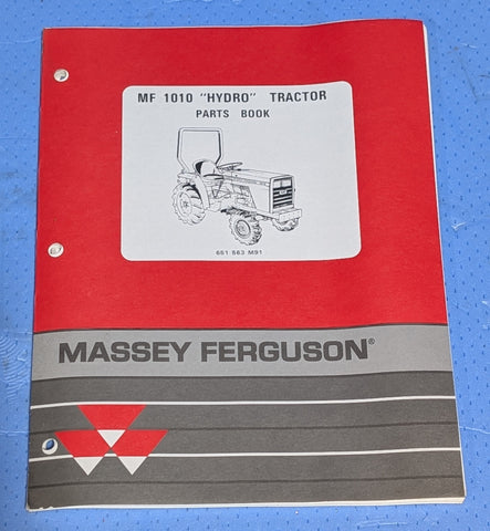 OEM Massey Ferguson MF-1010 MF1010 Hydrostatic Hydro Tractor Parts Book Manual