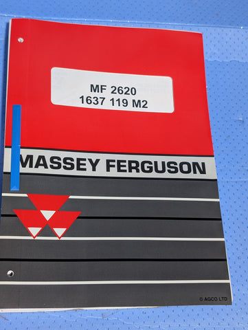 Factory Original MASSEY FERGUSON TRACTOR 2620 Manuals 1637119M2 - German language