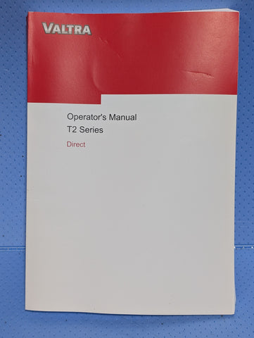 OPERATOR'S MANUAL AGCO Part Number V39843212 VALTRA T2