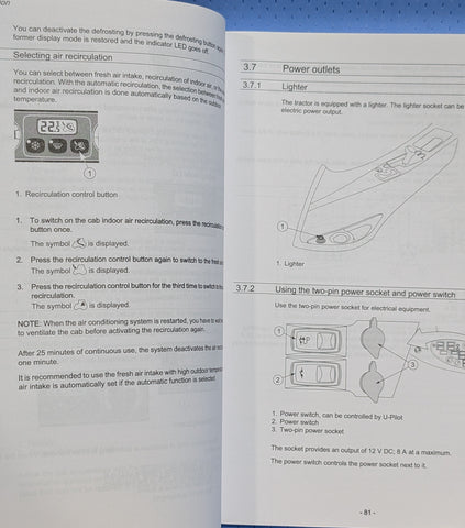 OPERATOR'S MANUAL AGCO Part Number V39843212 VALTRA T2