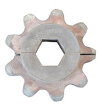 H5509NHIH  SPLIT SPROCKET, 9 teeth, 1-1/2 hex bore. For feeder house chain. conveyer shaft.