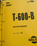 Galion T-600-B SERVICE MANUAL in Komatsu binder