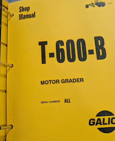 Galion T-600-B SERVICE MANUAL in Komatsu binder