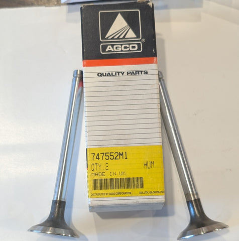 AGCO 747552M1 Pack of 2 EXHAUST VALVE - 45 DEGREE ANGLE MASSEY FERGUSON 747552M1