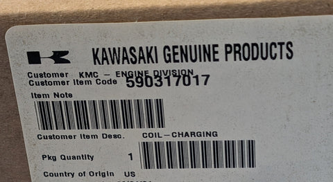 Kawasaki 59031-7017,590317017 Stator, 15 Amp