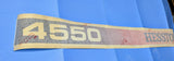 AGCO HESSTON 700716149 DECAL-4550 , LEFT (S.N. B455-01148 and Later) NEW OLD STOCK