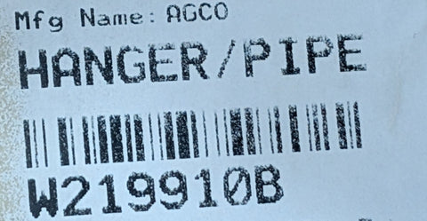 AGCO MASSEY FERGUSON WILMAR W219910B PIPE HANGER