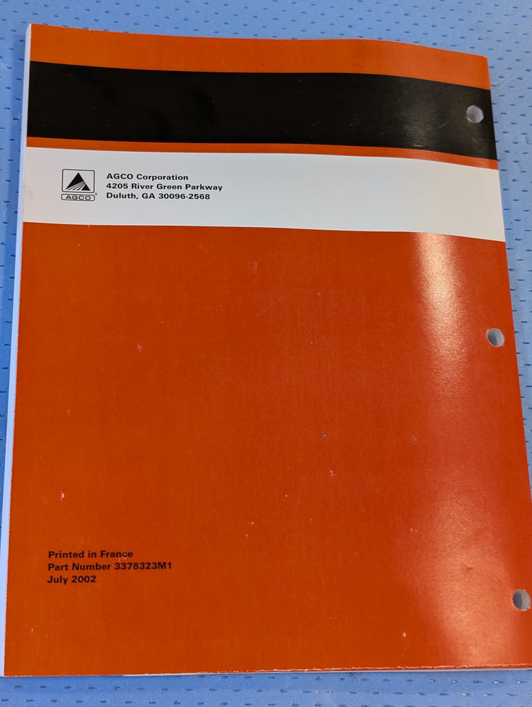 AGCO RT130 RT140 RT145 DT200 DT180 DT160 Tractor Operators Manual 2002 ...