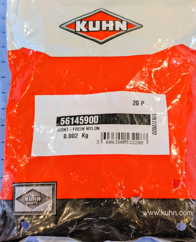 PAK OF 20 Kuhn Krause Nylon Bush Seal-Stop Part # 56145900 ·  NH # 274089 JD # CC19327