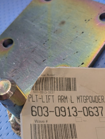 603-0913-0637 PLT-LIFT ARM L M. CUB CADET 603-0913