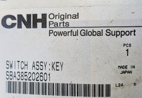 OEM New Holland T1010 T1030 T1510 T2410 Ignition Switch w/ 2 Keys SBA385202601