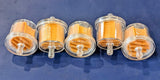 Pak of 5 FILTER FUEL 1/4" LINE HIGH FLO, 30 micron