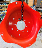 Used 24" 4 Lug 6 Hole Wheel Center Fits Kubota 35080-27660,L2501, L2900 L3010 L3130 L3200 L3240 L3301 L3430 L3600 L3710 L3800 L3830 L3901 L4200 L4310 L4630 35080-27660