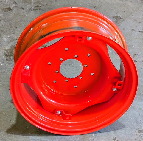 Used 70000-00053 with 35080-27660, 10"x 24" 4 Z Flange Rear Rim fits Kubota L2150 L2650 L2850 L2900 L3010 L3130 L3200 L3240 L3301 L3430 L3450 L3600 L3710 L3800 L3901 70000-00053