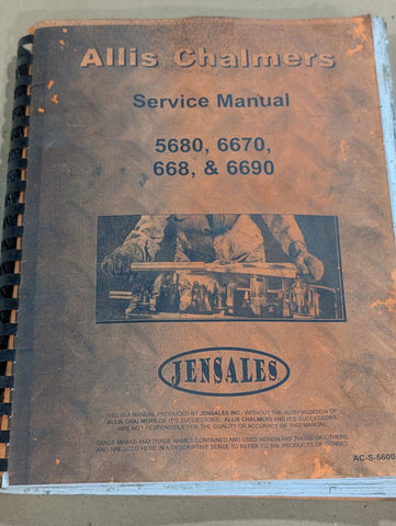 Used Service Manual fits Allis Chalmers 5670 5680 6680 6690