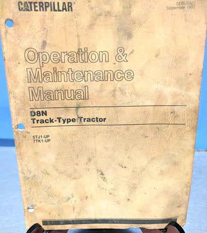 CAT Caterpillar D8N Crawler tractor Operation/Operator Maintenance Manual owner
