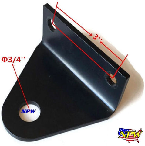 Heavy Universal 3" CENTERS Zero Turn Mower Trailer Tow Hitch -
