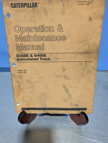 Caterpillar D350 & D400E Articulated Trucks Operation MANUAL