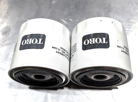 2 Pack OEM TORO PART # 23-2300 TRANSMISSION OIL FILTER; REPL. 30-0840, 31-1010