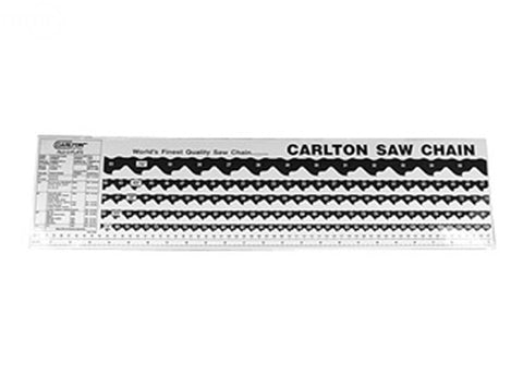 SAW CHAIN SCALE CHART